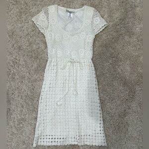 Gerard Darel White Knit Dress Size 1